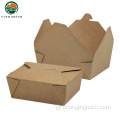 Μίας χρήσης τροφίμων Takeaway Brown Kraft Paper Paperaging Bowl